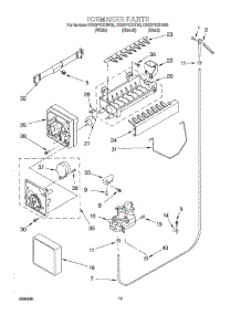 12 - Icemaker, Optional parts for Whirlpool Refrigerator ED22PEXHT00 from AppliancePartsPros.com