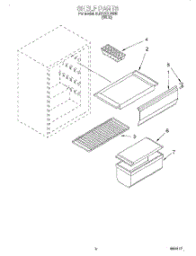 03 - Shelf parts for Whirlpool Refrigerator EL05CCXDW00 from AppliancePartsPros.com