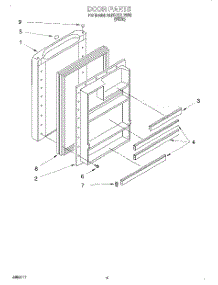 04 - Door parts for Whirlpool Refrigerator EL05CCXDW00 from AppliancePartsPros.com