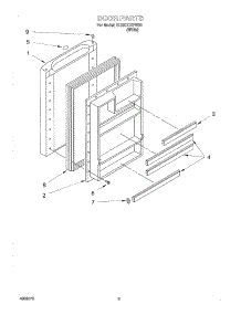 04 - Door parts for Whirlpool Refrigerator EL05CCXFW00 from AppliancePartsPros.com