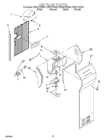 10 - Air Flow parts for Whirlpool Refrigerator ED25LFXGT00 from AppliancePartsPros.com