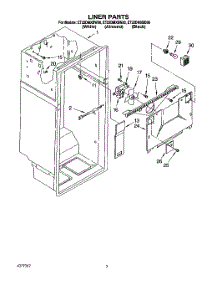 02 - Liner parts for Whirlpool Refrigerator ET22DMXBN00 from AppliancePartsPros.com