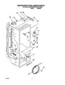 02 - Refrigerator Liner parts for Whirlpool Refrigerator ED25TEXHN00 from AppliancePartsPros.com
