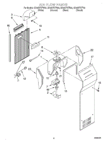05 - Air Flow parts for Whirlpool Refrigerator GD22DFXFT02 from AppliancePartsPros.com
