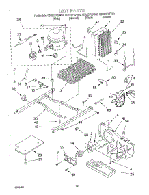 10 - Unit parts for Whirlpool Refrigerator GD22DFXFT02 from AppliancePartsPros.com