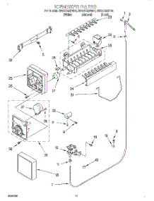 11 - Ice Maker parts for Whirlpool Refrigerator ED22CQXFN01 from AppliancePartsPros.com