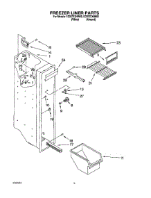 04 - Freezer Liner parts for Whirlpool Refrigerator ED25TEXHW00 from AppliancePartsPros.com