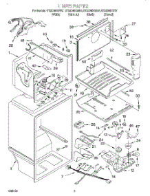 02 - Liner parts for Whirlpool Refrigerator GT22DMXGN01 from AppliancePartsPros.com