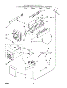 12 - Icemaker parts for Whirlpool Refrigerator GD27DFXFW02 from AppliancePartsPros.com