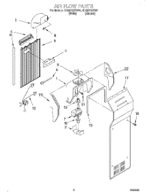 05 - Air Flow parts for Whirlpool Refrigerator ED22PQXFN01 from AppliancePartsPros.com
