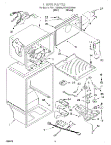 03 - Liner parts for Whirlpool Refrigerator ET21LKXHW00 from AppliancePartsPros.com