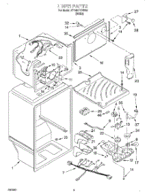 03 - Liner parts for Whirlpool Refrigerator ET18HPXHW00 from AppliancePartsPros.com