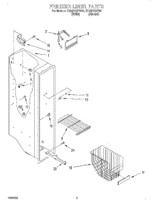 04 - Freezer Liner parts for Whirlpool Refrigerator ED22PQXFW01 from AppliancePartsPros.com