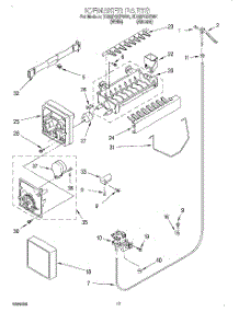 11 - Icemaker parts for Whirlpool Refrigerator ED22PQXFW01 from AppliancePartsPros.com