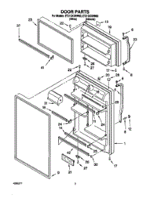 02 - Door parts for Whirlpool Refrigerator ET21GKXHN00 from AppliancePartsPros.com