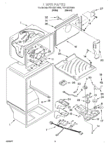 03 - Liner parts for Whirlpool Refrigerator ET21GKXHN00 from AppliancePartsPros.com