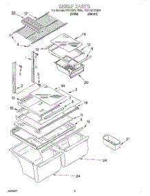 05 - Shelf, Optional parts for Whirlpool Refrigerator ET21GKXHN00 from AppliancePartsPros.com