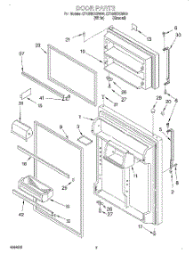 02 - Door parts for Whirlpool Refrigerator ET19RKXGN00 from AppliancePartsPros.com