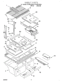 05 - Shelf, Lit / Optional parts for Whirlpool Refrigerator ET19RKXGN00 from AppliancePartsPros.com