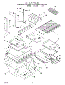 03 - Shelf parts for Whirlpool Refrigerator GT19DKXGW02 from AppliancePartsPros.com