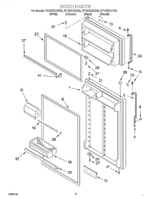 02 - Door parts for Whirlpool Refrigerator ET18CKXHW00 from AppliancePartsPros.com