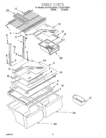 05 - Shelf, Lit / Optional parts for Whirlpool Refrigerator ET21GKXGN01 from AppliancePartsPros.com