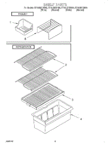 05 - Shelf, Lit / Optional parts for Whirlpool Refrigerator ET16JMYHN00 from AppliancePartsPros.com