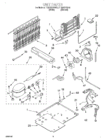 05 - Unit parts for Whirlpool Refrigerator ET22RKXGN01 from AppliancePartsPros.com