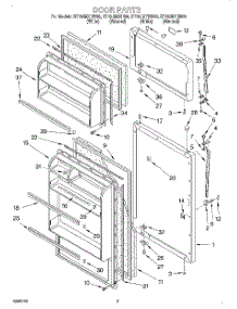 02 - Door parts for Whirlpool Refrigerator ET16JMXHN00 from AppliancePartsPros.com