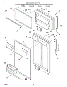 02 - Door parts for Whirlpool Refrigerator ET21CKXHW00 from AppliancePartsPros.com