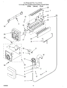 11 - Icemaker, Lit / Optional parts for Whirlpool Refrigerator ED20DFXEN00 from AppliancePartsPros.com
