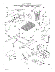 10 - Unit parts for Whirlpool Refrigerator ED22LFXGB00 from AppliancePartsPros.com