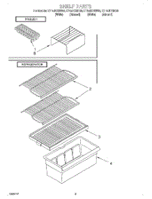 05 - Shelf, Lit / Optional parts for Whirlpool Refrigerator ET16JKXHW00 from AppliancePartsPros.com