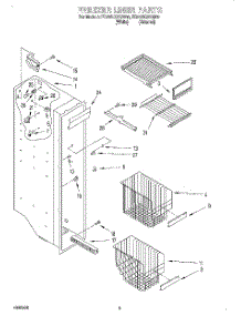 04 - Freezer Liner parts for Whirlpool Refrigerator ED25UQXGW00 from AppliancePartsPros.com