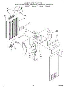 05 - Air Flow parts for Whirlpool Refrigerator ED22LFXGW00 from AppliancePartsPros.com