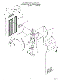 05 - Air Flow parts for Whirlpool Refrigerator ED22TQXFN01 from AppliancePartsPros.com