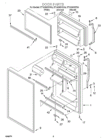 02 - Door parts for Whirlpool Refrigerator ET18GMXHW00 from AppliancePartsPros.com