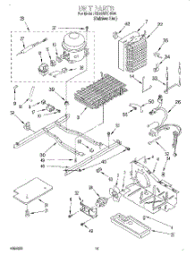 10 - Unit parts for Whirlpool Refrigerator GD22SFXHS00 from AppliancePartsPros.com