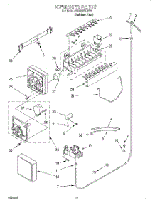 11 - Ice Maker parts for Whirlpool Refrigerator GD22SFXHS00 from AppliancePartsPros.com