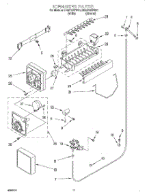 11 - Ice Maker parts for Whirlpool Refrigerator ED22TQXFN01 from AppliancePartsPros.com