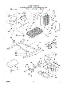 07 - Unit parts for Whirlpool Refrigerator ED20TKXFW01 from AppliancePartsPros.com