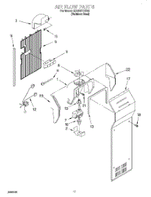 10 - Airflow parts for Whirlpool Refrigerator GD25SFXHS00 from AppliancePartsPros.com