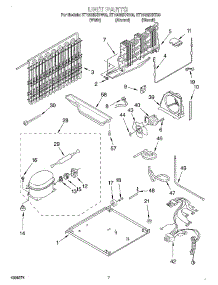 04 - Unit parts for Whirlpool Refrigerator ET18GMXHN00 from AppliancePartsPros.com