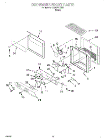 08 - Dispenser Front parts for Whirlpool Refrigerator ED20DFXEW02 from AppliancePartsPros.com
