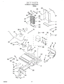 10 - Unit parts for Whirlpool Refrigerator ED20DFXEW02 from AppliancePartsPros.com