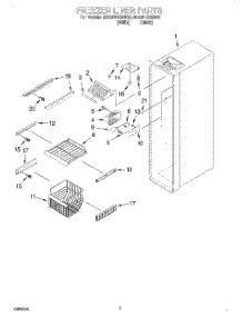 04 - Freezer Liner parts for Whirlpool Refrigerator ED20DBXEW02 from AppliancePartsPros.com