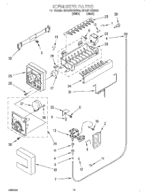 11 - Ice Maker, Optional parts for Whirlpool Refrigerator ED20DBXEW02 from AppliancePartsPros.com