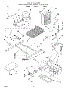 10 - Unit parts for Whirlpool Refrigerator GD22DFXFB01 from AppliancePartsPros.com