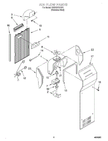 05 - Air Flow parts for Whirlpool Refrigerator GD22SFXHS01 from AppliancePartsPros.com