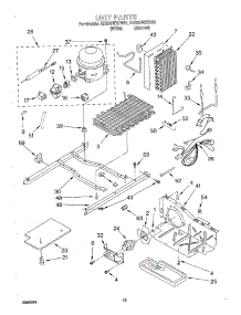 10 - Unit parts for Whirlpool Refrigerator ED22GWXFN01 from AppliancePartsPros.com